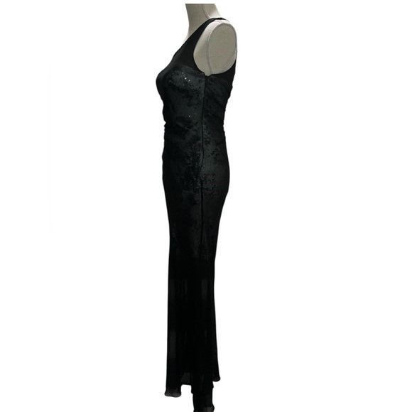 Aidan Mattox Women’s One Shoulder Black Gown with Sequins, size 2 - Picture 2 of 5